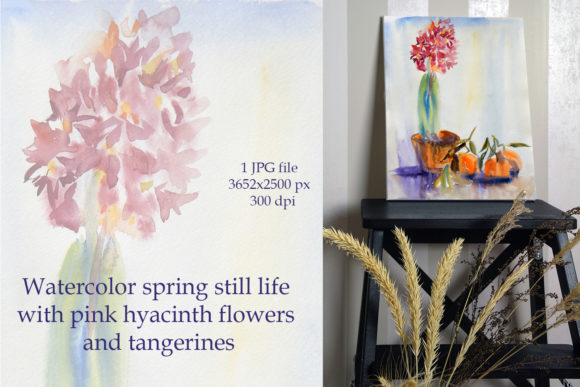 Download Watercolor Pink Hyacinth Flower - Watercolor Collection