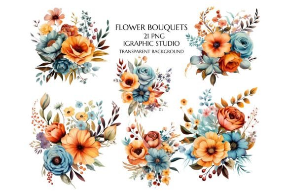 Download Watercolor Flower Clipart, Bouquet Png - Watercolor Collection