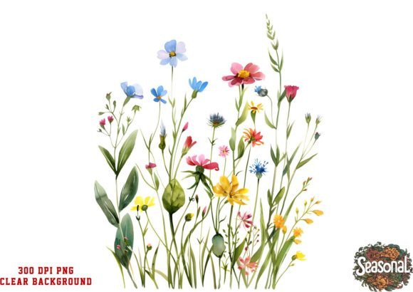 Download Watercolor Wild Flower Clipart - Watercolor Collection