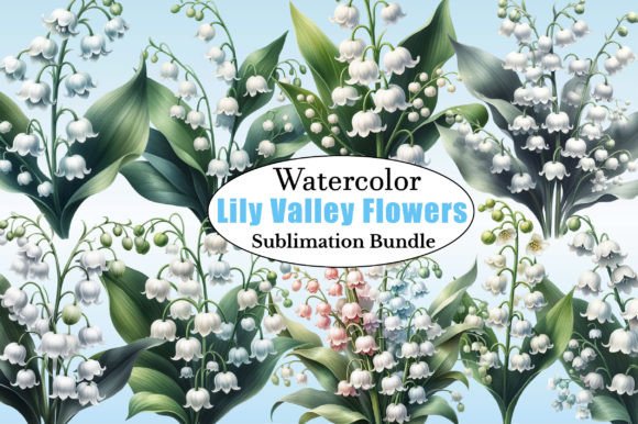 Download Watercolor Lily of the Valley Flowers - Watercolor Collection