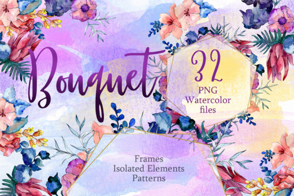 Download Watercolor Flower Bouquet - Watercolor Collection