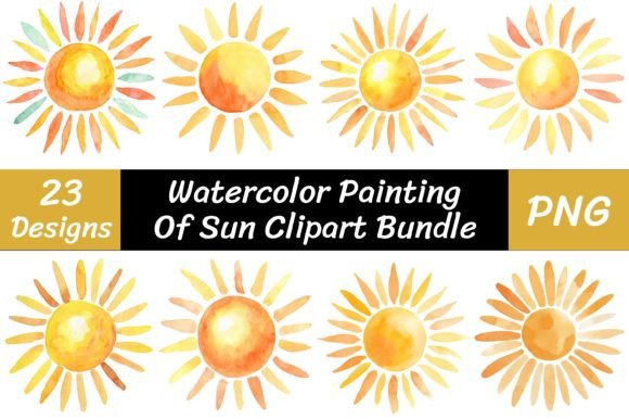 Download Watercolor Painting of Sun Clipart - Watercolor Collection