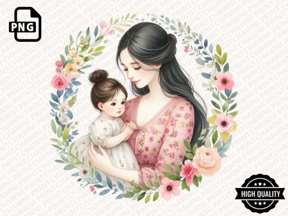 Download Watercolor Mother's Day Floral Clipart - Watercolor Collection