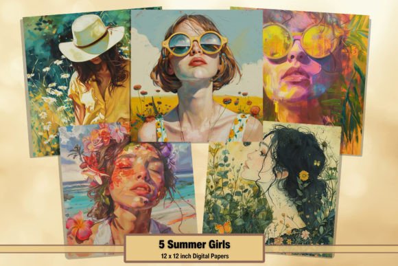 Download Summer Spring Girls Floral Digitals 43 - Premium Resources