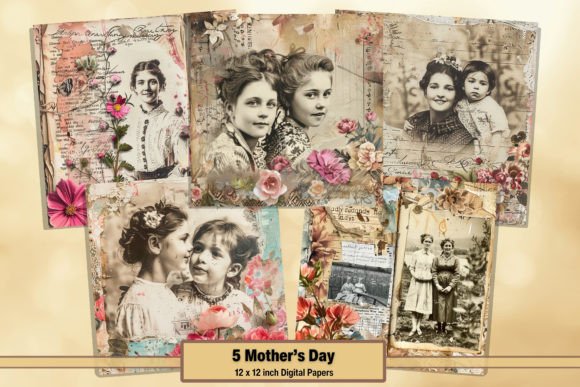 Download Printable Vintage Mother's Day Digitals - Premium Resources