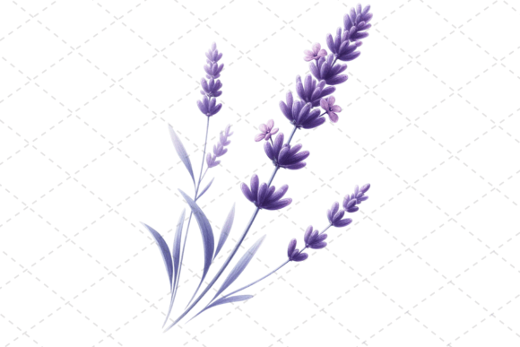 Download Lavender Bliss Watercolor Clipart - Watercolor Collection