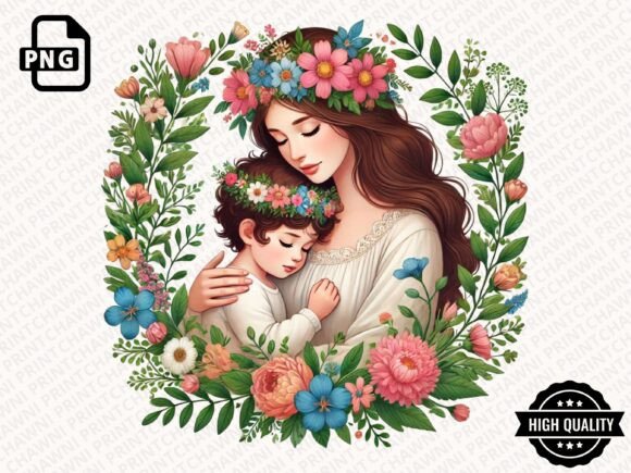 Download Watercolor Mother's Day Floral Clipart - Watercolor Collection