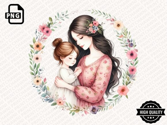 Download Watercolor Mother's Day Floral Clipart - Watercolor Collection
