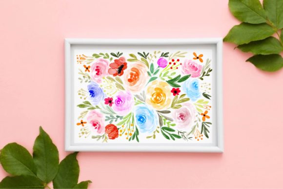 Download Watercolor Flower Bouquet Png - Watercolor Collection