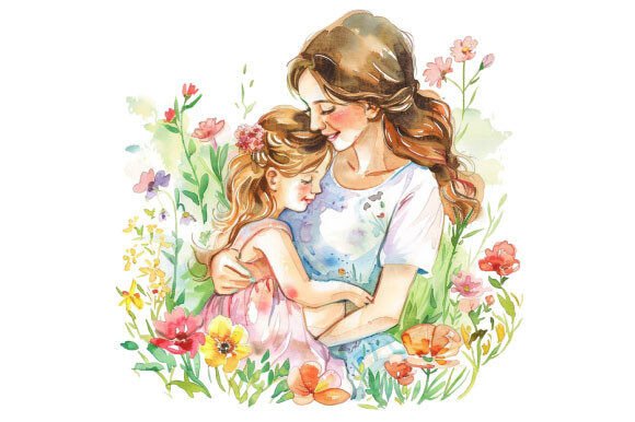 Download Watercolor Mother's Day Clipart PNG - Watercolor Collection