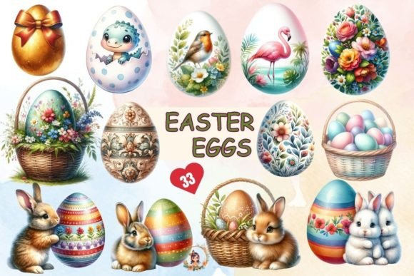 Download Watercolor Easter Eggs Sublimation PNG - Watercolor Collection