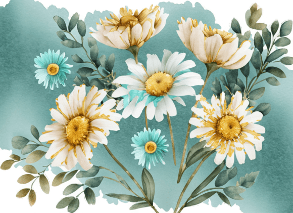 Download Watercolor Daisies - Watercolor Collection